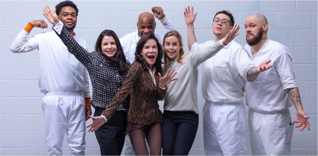 Welcome to PEP photo featuring volunteers and participants celebrating the Prison Entrepreneurship Program community